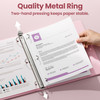 SUNEE Binder 3 Ring 1 Inch 1 Pack Clear View 1 Binder Three Ring PVCFree Fit 85x11 Inches for School or Office Supplies