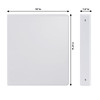 Comix Sturdy 3 Ring Binder 1 inch with Clear View Cover 1 Round Ring View Binder PVCFree 24mmThick 200 Sheets Capacity o