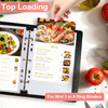 40 Pack 80 Pockets 55x85 Sheet Protector Sleeves for 6 Ring A5 Binder A5 Mini 3 Ring Binder UltraClear Playbill Holder S