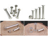 LBY 120pcs Phillips Chicago Screws M5 x 2025303540mm Binding Screw Posts Binding Barrels and Screws Assortment Kit with