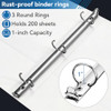SUIN Bulk 12 Pack 1inch 3 Ring Binders Durable 1 Binders with Roung Ring Binder Large 200 Sheet Capacity Fit 85 x 11 US