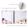 Floral 3 Ring Binder with 1 Rings Holds 85 x 11 Letter Size 200 Sheet Capacity Cute Decorative Hardcover Binder for Offi