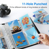 Sooez 30 Pack Photo Sleeves for 3 Ring Binder 240 Pictures 35x5 Heavy Duty Plastic Page Protectors Clear Binder Postcard