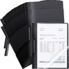 Maitys 50 Pack Durable Clear Report Covers with Rotary Clip 11 x 9 in Letter Size Presentation Folders Transparent Front