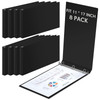 Humyoun 8 Pcs 3 Ring Binders Rings Heavy Duty View D Ring Binders Economy Holds 11 x 17 Paper for Artwork Blueprints Off