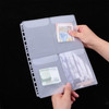 4PCS Binder Sleeves with Pockets A4 Binder 4 Pocket Protectors Clear Binders Sleeves Plastic Binders Pockets with Pocket