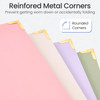 Sooez 3 Ring Binder with Metal Corners Cute 1 Inch Binders Fits 175 Sheets of Paperwork Three Ring Recipe Binder with Po