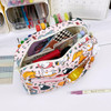 qianshan Portfolio Organizer with Multiple Pockets Waterproof Travel Zippered Cosmetic Bag Portable Storage Bag for Note