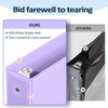 6 Pack Extra Durable 3 Ring Binders 1 inch Sooez 1 Three Round Ring Binders with Pockets Cute Customizable Clear View Co