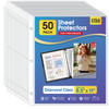 KTRIO Sheet Protectors 85 x 11 Inch Clear Top Loading Page Protectors for 3 Ring Binder Polypropylene Plastic Sleeves Le