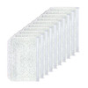 10pcs A6 Cash Stuffing Envelopes Zipper Binder Pockets Clear Glitter PVC 6 Hole Zip Sleeves Loose Leaf Pouches for 6 Rin