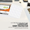PERFORMORE 10 Pack of 85 x 14 Heavyweight Landscape Sheet Protectors Legal Paper Sleeves Clear Archival Quality Horizont