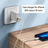 30W USB C Charger Block for Apple iPhone 17 16 15 14 iPad Galaxy Phone, 30 Watts Type-C Power Adapter 1Pack