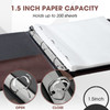 Marspark 2 Pcs Vintage Hardback 3 Ring Binder Professional Leather Binder Organizer Letter Size 85 x 11 Documents Round