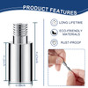 Hotop 40 Pcs Albumscrapbook Extension Posts Screws Album Accessories Tool Extension Replacements for Postbound Refillabl