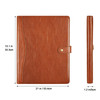 Personalized Leather Padfolio for Men Business Portfolio with Clipboard Legal Pad Folio Folder A4 Letter Size Ideal Busi