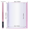 Tuhangcc Binder with Plastic Sleeves 85x11 20Pocket Heavy Duty Art Portfolio Folder with Clear Sheet ProtectorsDisplays