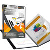 Performore 24Pocket Presentation Book Folder 85 x 11 Plastic Display Binder with SpillProof Clear Sleeves Archival AcidF