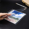 Clear Discbound Pocket Sleeves 7 Disc Sheet Protectors 20 Inner Pages PP 5x7 Pockets PET Cover Photo Card Protector Bind