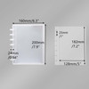 Clear Discbound Pocket Sleeves 7 Disc Sheet Protectors 20 Inner Pages PP 5x7 Pockets PET Cover Photo Card Protector Bind