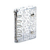 XiowDow A8 Binder Cover PVC 5Ring M5 Refillable Notebook Shell Laser Star Budget Binder Sheet Protector Mini Wallet Bind