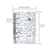 XiowDow A8 Binder Cover PVC 5Ring M5 Refillable Notebook Shell Laser Star Budget Binder Sheet Protector Mini Wallet Bind