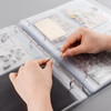 5PCS A4 4 Ring Binder Cover Clean Transparent Soft PVC for Refillable Notebook Shell withMatte surfaceforStamp Die Stora
