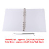 3PCS A5 6 Ring Binder Cover Clean Transparent Soft PVC for Refillable Notebook Shell withMatte surfaceforStamp Die Stora