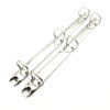 Shuokecrafts 2Pcs Metal Standard Letter Size 3 Ring Binder Mechanism3 DRings Replacement KitLoose Leaf Binding Spines Co