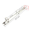 Shuokecrafts 2Pcs Metal Standard Letter Size 3 Ring Binder Mechanism3 DRings Replacement KitLoose Leaf Binding Spines Co