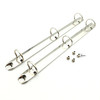 Shuokecrafts 2Pcs Metal Standard Letter Size Notebook 3Ring Binder Mechanism Replacement Kit3 O RingsLoose Leaf Binding
