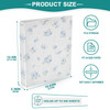3 Ring Binder 15 Inch D Rings with Clipbaord Binders Blue Small Floral Office Supplies Cover Customizable Personalized