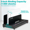 Binditek Thermal Binding Machine 500Sheet Capacity 110V Heating for A4A5Letter Documents Universal Thermal Binding Machi