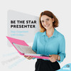 3 Inch Binder 2 Pack Pink and Purple 3 Ring Binder 3 inch Clear View Cover with 2 Inside Pockets Three Ring Binders for