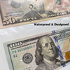 Currency Sleeves50Pcs Page Protectors for 3 Ring Binder 3Pocket Banknote Sleeves 85 x 11 Dollar Bill Holder for Collecto