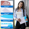 18 Pcs Binder Pocket Organizer Folders Expandable Folders Plastic Envelopes Binder Folders with 11 Holes for 234 Ring Bi