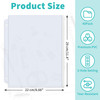 Binditek 40 Pack Plastic Zippered Binder Pockets 3Hole Punched for 3 Ring Binder Clear PVC with Multicolor Zippers Water