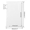 NatSumeBasics 12 A7 Binder Pockets Clear Cash Budget Envelopes PVC Planner Inserts for 6Ring a7 Binder Sheet Protectors