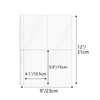 NatSumeBasics 20 A4 Binder 4 Pocket 4 X 6 Sheet Protectors Clear Binder Sleeves for A4 Binder Notebook Folder Organizer