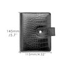 NatSumeBasics Black A7 Binder Wallet Cash Envelopes Budget Binder 47 x 57 Crocodile Faux Leather Notebook Cover 6 Rings