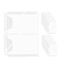 NatSumeBasics 12 A5 Binder 2 Pockets Budget 02mm PP Cash Stuffing Envelopes 6 x 4 Document Filing Bag for Planner Organi
