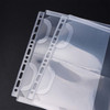 NatSumeBasics 12 A5 Binder 2 Pockets Budget 02mm PP Cash Stuffing Envelopes 6 x 4 Document Filing Bag for Planner Organi