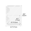 NatSumeBasics 12 A5 Binder 2 Pockets Budget 02mm PP Cash Stuffing Envelopes 6 x 4 Document Filing Bag for Planner Organi