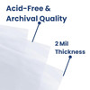 Gemini Premium Comic Book Bags 100ct Silver Size Comic Book Sleeves 7 18 x 10 12 2mil Polypropylene AcidFree 112 Fold Ov