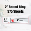 EYROZILL 2 Inch Mini 3 Ring Binder for 55 x 85 Paper with 5Tab Dividers EYROZILL Cute Mini Binder for SchoolOffice Suppl
