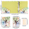 EYROZILL 2 Inch Mini 3 Ring Binder for 55 x 85 Paper with 5Tab Dividers EYROZILL Cute Mini Binder for SchoolOffice Suppl