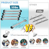 5 Pack 3 Ring Binder Mechanism 15 Inch Hanging Binder Rings for 85 x 11 Inch Sheets Magnetic D Rings