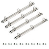 4 Pack Letter Size Ring Binder Mechanism Metal 3 Ring Binders Ring Replacement Kit Loose Leaf Binding Spines Combs for O