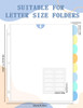 GAUENEEN 48 Pcs Clear Sheet Protectors with Tabs for 3 Ring Binder Binder Dividers with 8 Tabs Clear Plastic Notebook Pa