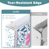 Eyrozill Floral 3 Ring Binder 1 Inch Decorative Recipe Binders Client Records with Clear Interior Pockets for LetterSize